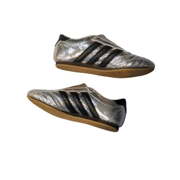 Adidas Taekwondo Silver Metallic Core Black Size women's 8.5 - Picture 5 of 14